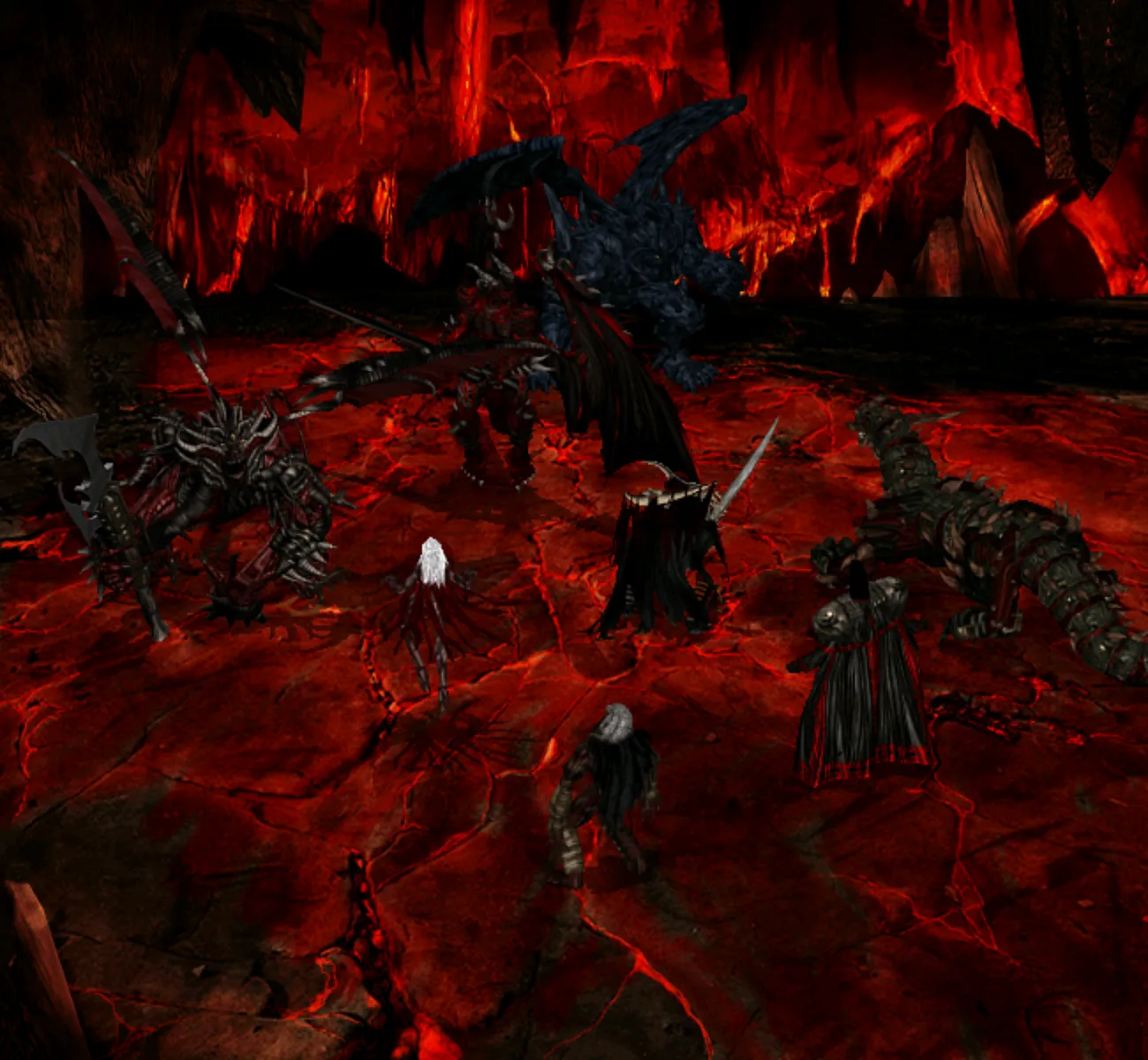 A battle in the original game